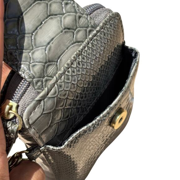 Y2K Gray Faux Snakeskin Wallet - Picture 8 of 9